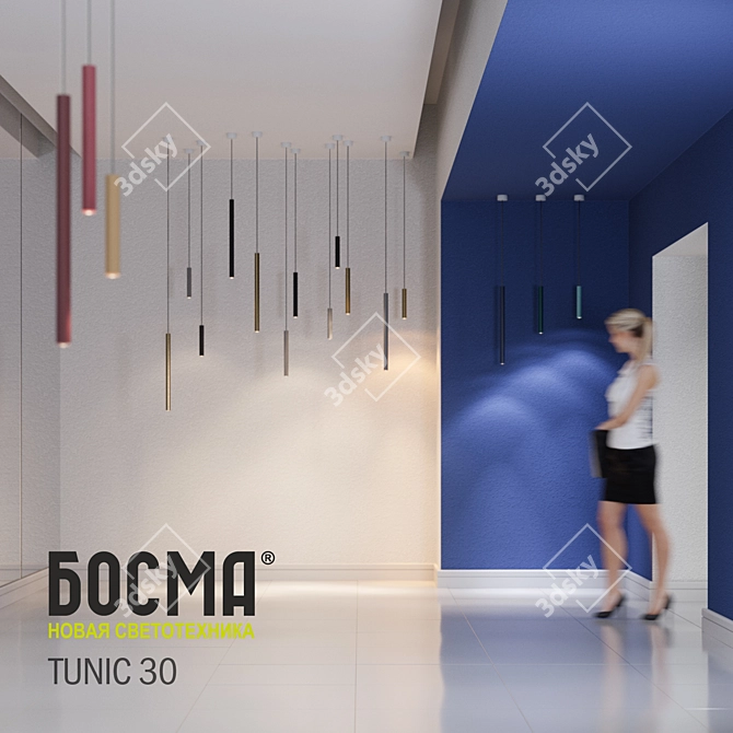 Tunic 30 LED Pendant Light 3D model image 3