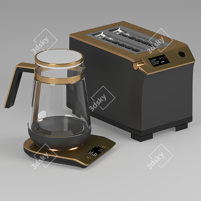 BORK Electric Kitchen Furniture 3D model image 3