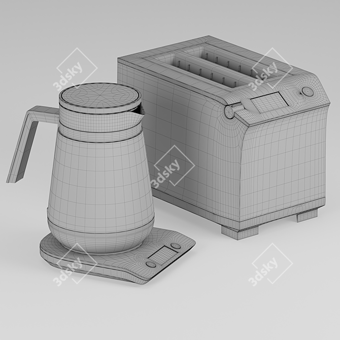 BORK Electric Kitchen Furniture 3D model image 5