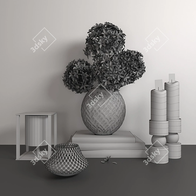 Modern Decor Set: 3dsMax2015, Vray & Corona 3D model image 3