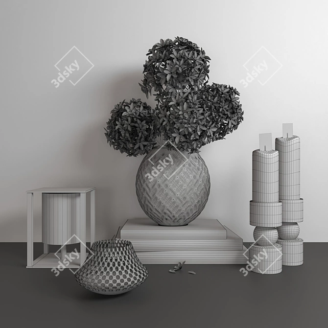 Modern Decor Set: 3dsMax2015, Vray & Corona 3D model image 7