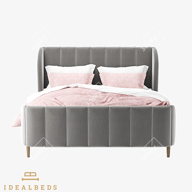 Valentina Classic King Bed 3D model image 3