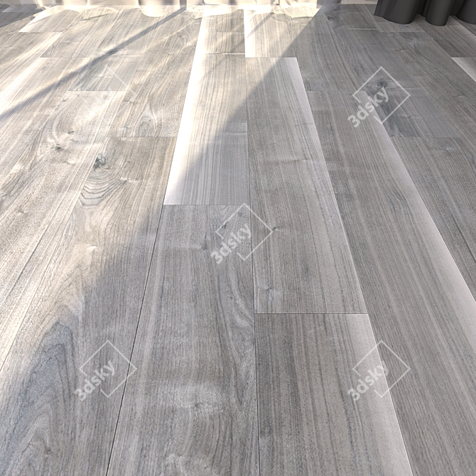 Yurtbay Pine Grey: Multi-Texture Parquet Tiles 3D model image 1