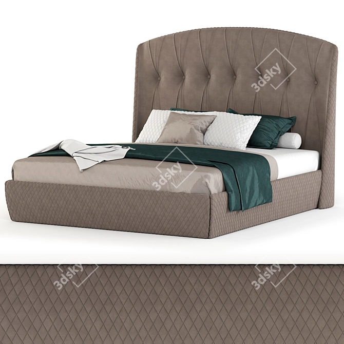 Elegant Valderamobili MARILYN Bed 3D model image 1