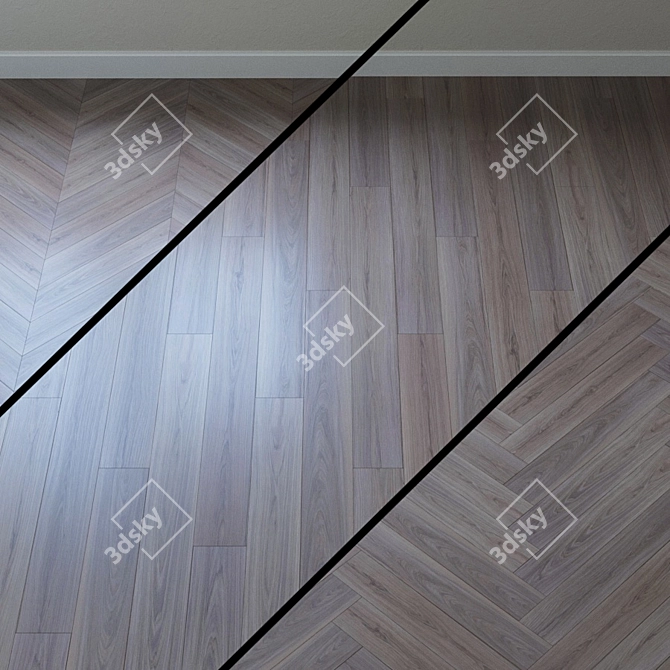 Gali Oak Laminate: Timeless Elegance 3D model image 1