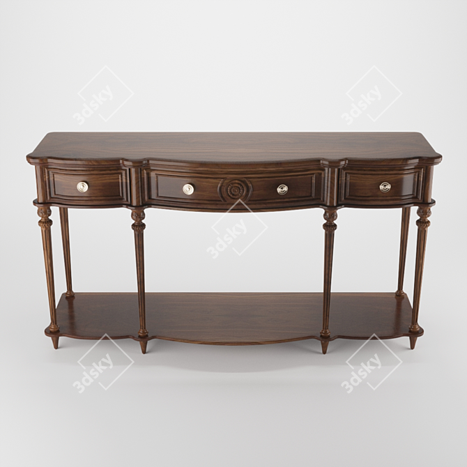 Elegant Console Table with 2015 Design 3D model image 1