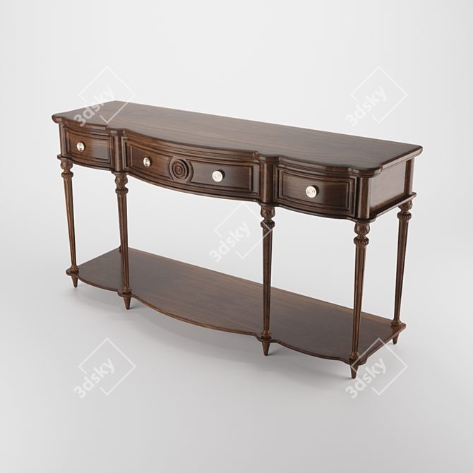 Elegant Console Table with 2015 Design 3D model image 2