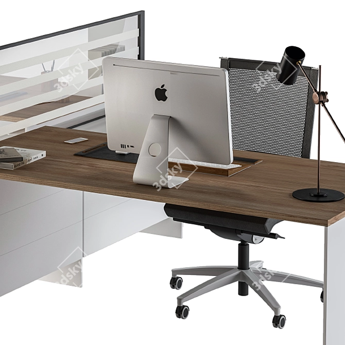 Executive Office Furniture Set 3D model image 3