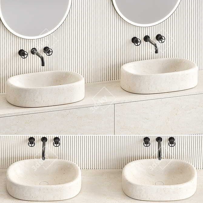 Salvatori Balnea Collection: Sinks, Vanity and Faucets 3D model image 2