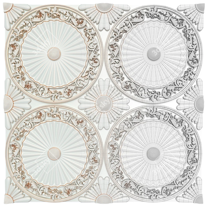 Elegant 3D Panels: Set of 9 3D model image 7