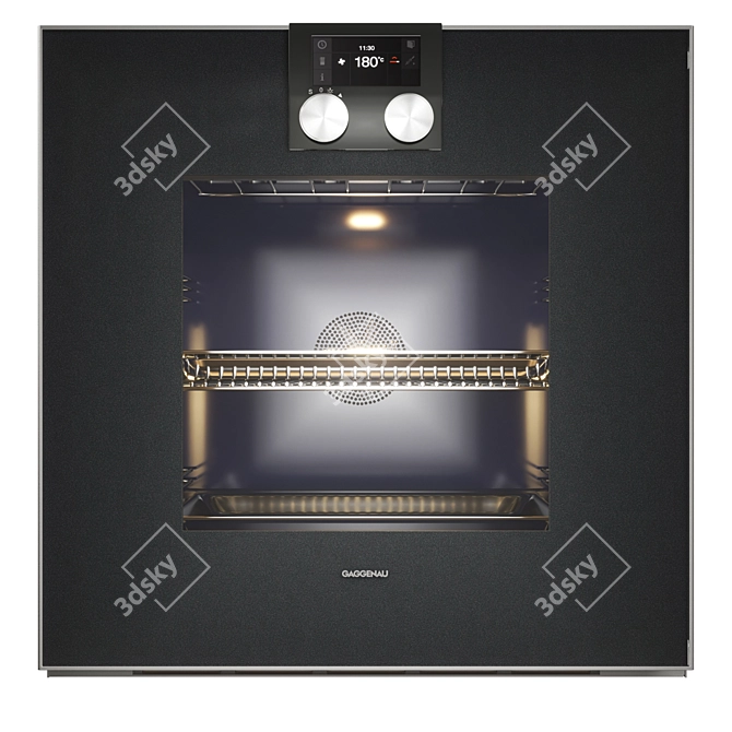 Gaggenau BO420101: Stylish 60cm Pyrolytic Oven 3D model image 7