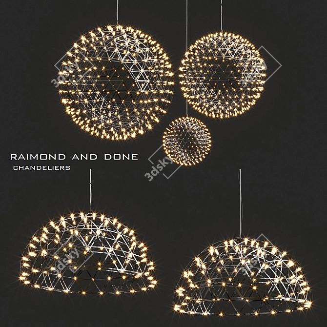 Elegant Moooi Raimond & Done 3D model image 1