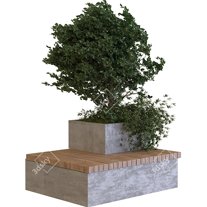 Nature's Oasis: Plant Tree Set 3D model image 2