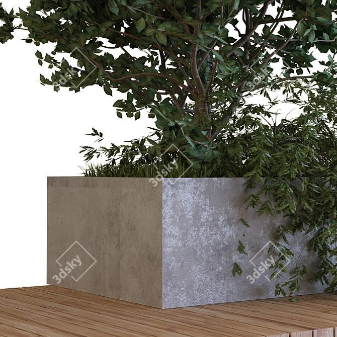 Nature's Oasis: Plant Tree Set 3D model image 4