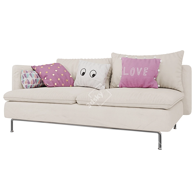 Cozy Charming Sofa 3D model image 3