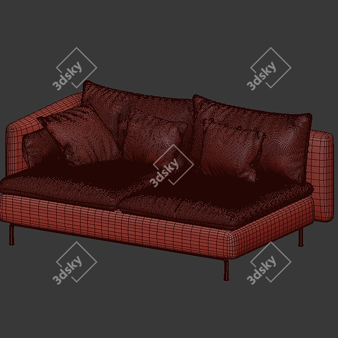 Cozy Charming Sofa 3D model image 5