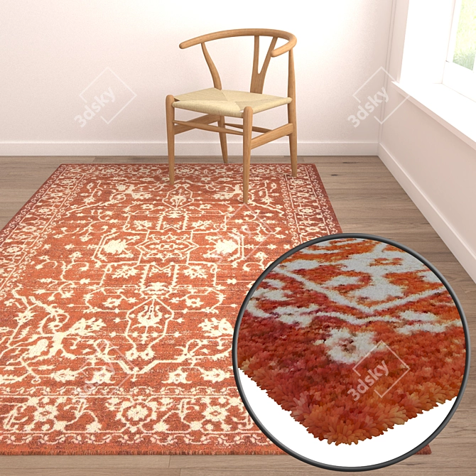 Versatile High-Quality Carpet Set 3D model image 4