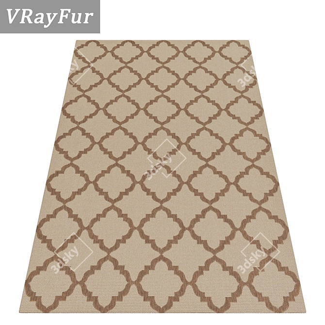 Luxury Carpet Set: High-Quality Textures 3D model image 2