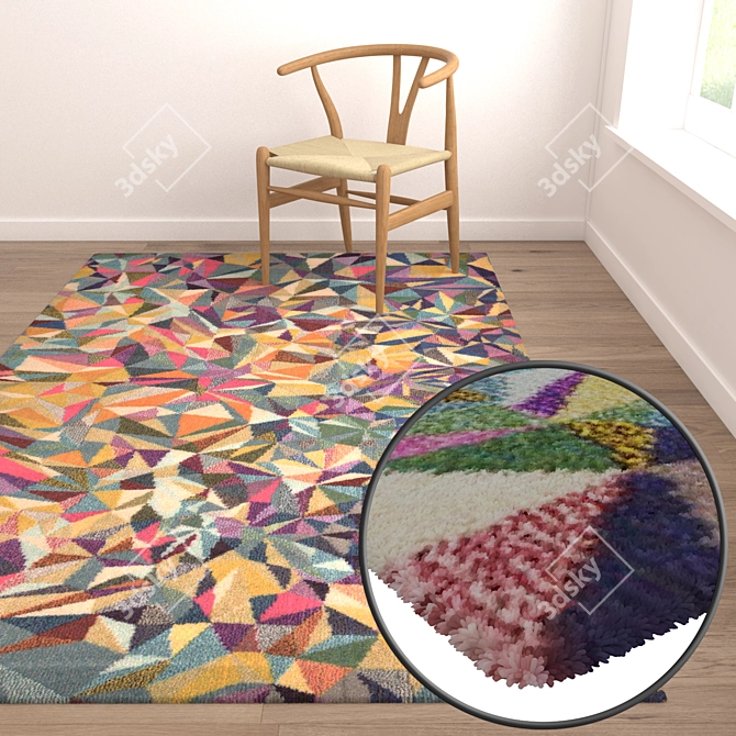 Versatile High-Quality Carpet Set 3D model image 5