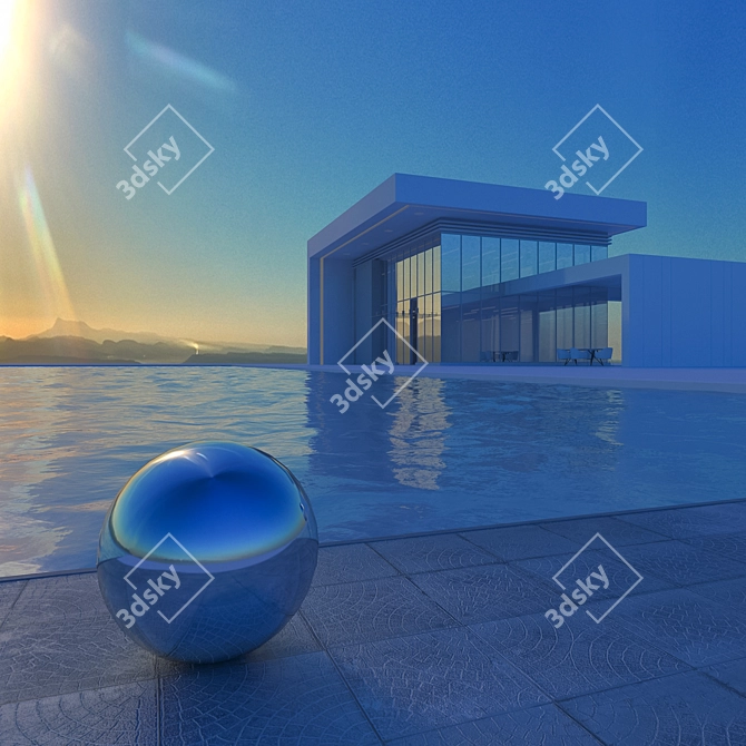 Title: SkyView HDRI: Stunning Aerial Perspective 3D model image 4