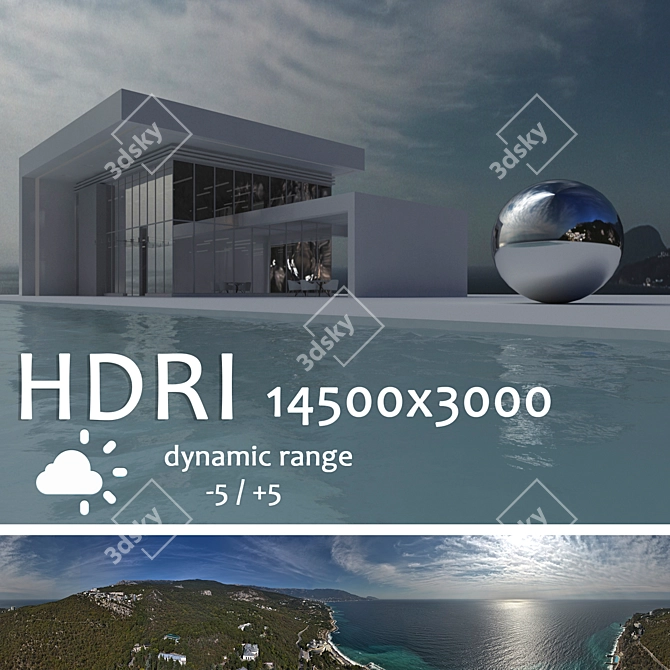 Aerial HDRI Sky Map 3D model image 1