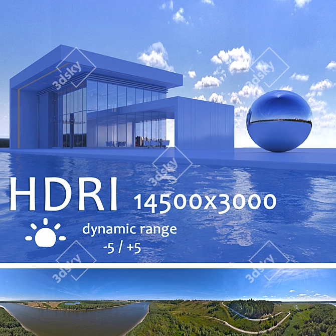 Title: Spherical HDRI Map with Smooth Horizon Line 3D model image 1