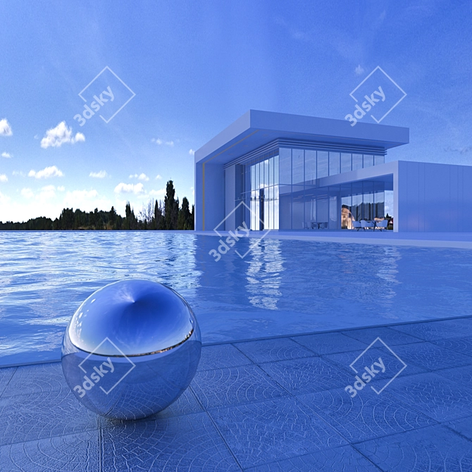 Title: Spherical HDRI Map with Smooth Horizon Line 3D model image 2