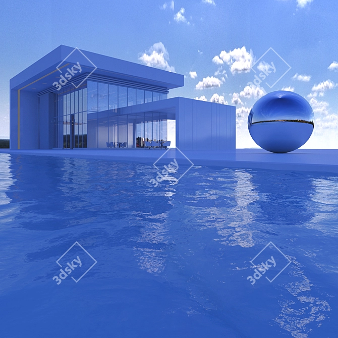 Title: Spherical HDRI Map with Smooth Horizon Line 3D model image 4