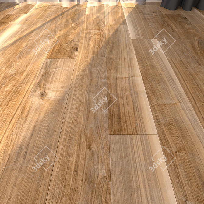 Yurtbay Pine Oak 20x120: Stunning Multi-Texture Parquet 3D model image 1