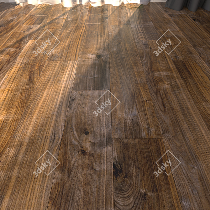 Yurtbay Pine Walnut Parquet 3D model image 2