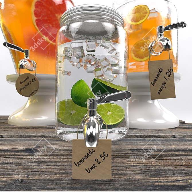 Refreshing Lemonade Set 2 3D model image 2