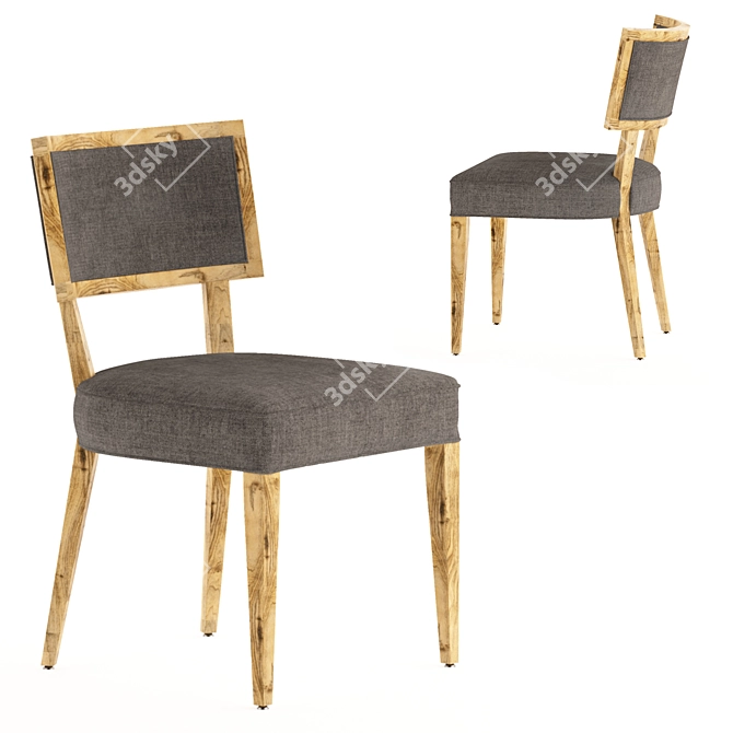 Authentic Michigan Dining Chair 3D model image 1