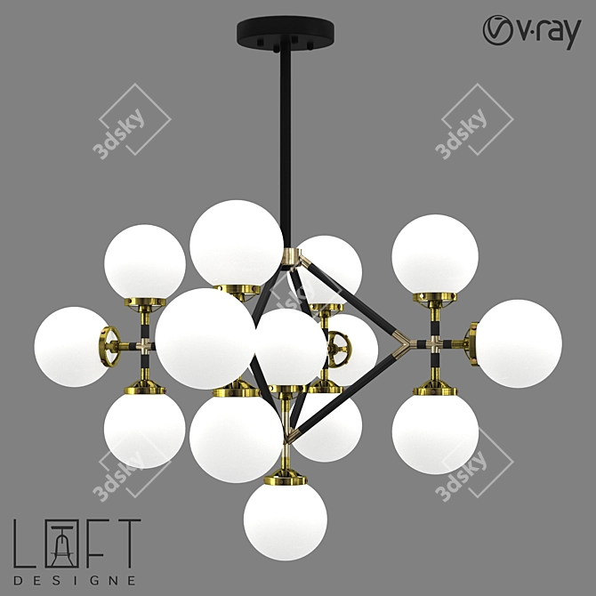 Suspended Loft Light - 4733 Model 3D model image 1