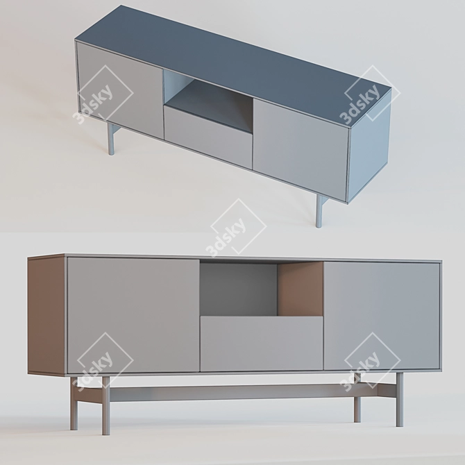 Vesta TV Cabinet: Stylish and Functional 3D model image 4