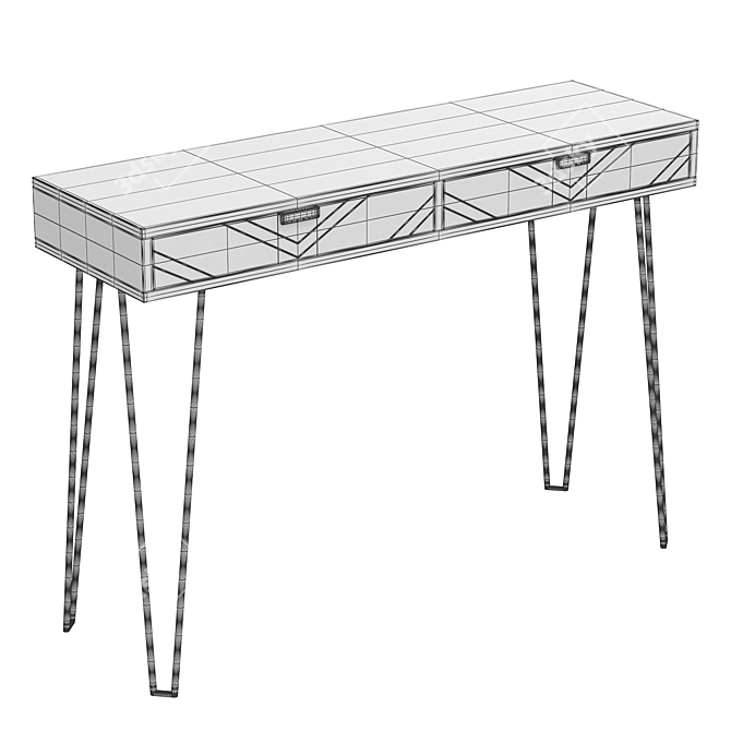 Elegant Coramont Console Table 3D model image 3