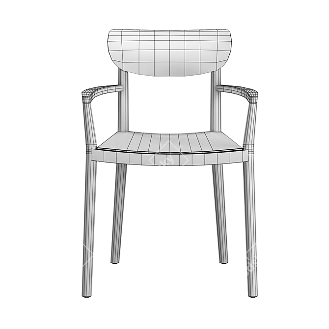 TIVOLI 2805 Industrial Armchair 3D model image 5