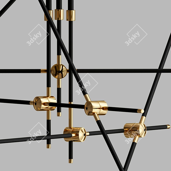 Versatile Bullarum ST-9 Pendant Light 3D model image 3