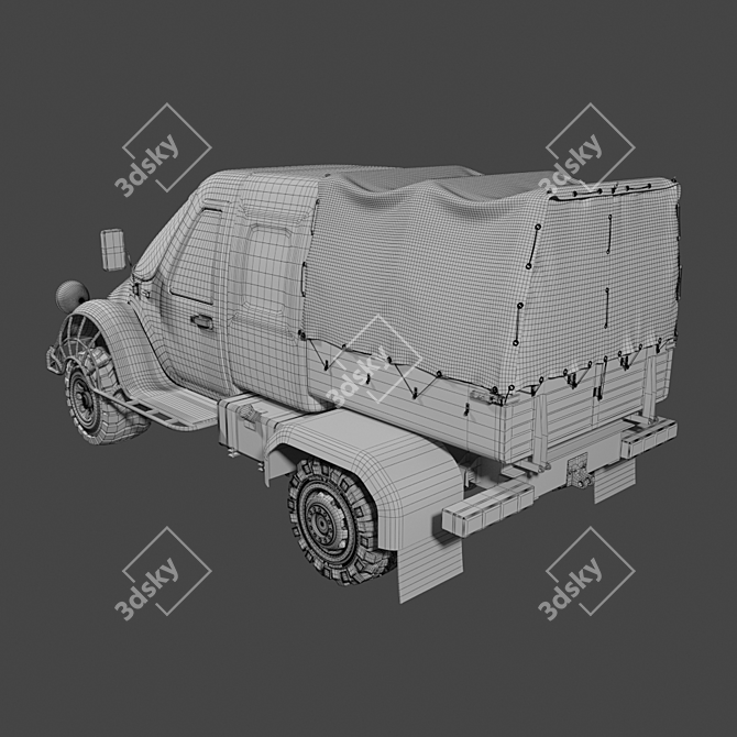 Virtual Car Model Kit 3D model image 5