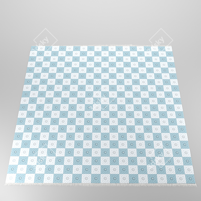 Persian Carpet Texture Collection 3D model image 4