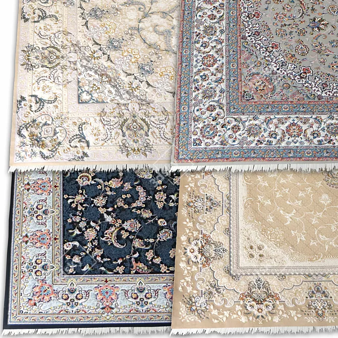 Exquisite Persian Carpet Textures 3D model image 3