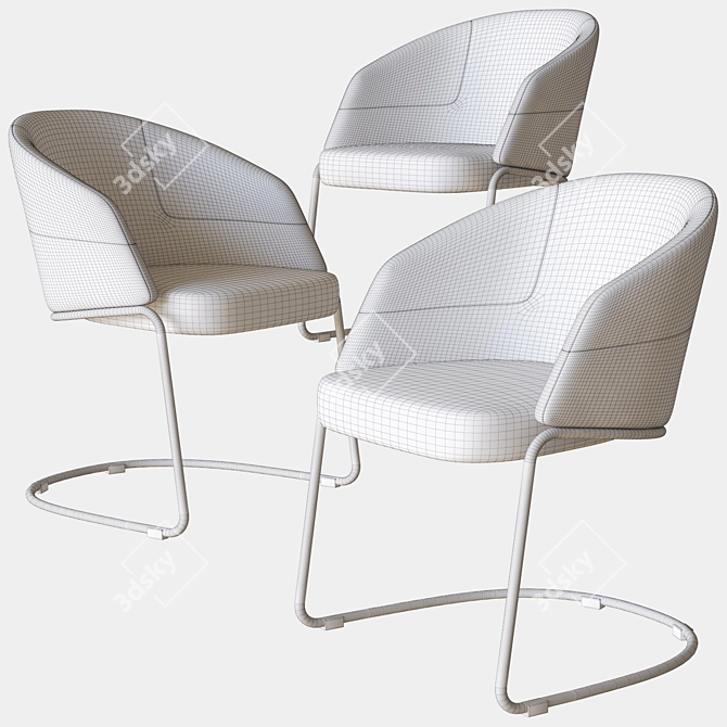 Central Park Chair: Sleek Design by Ditre Italia 3D model image 2