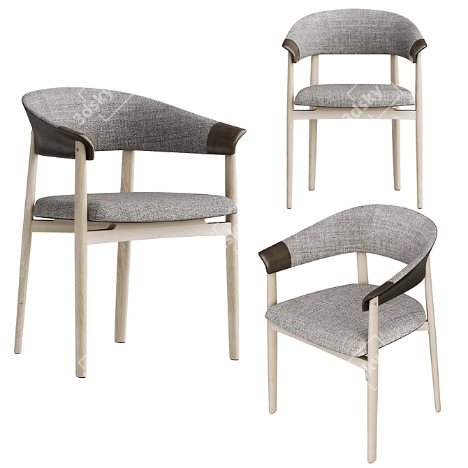 C. Flindt Chair: Stylish & Versatile 3D model image 1