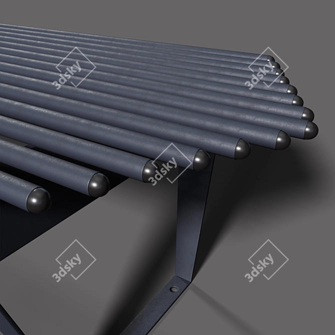 Puntogroup Infinity: Stylish Bench & Chaise Lounge 3D model image 2