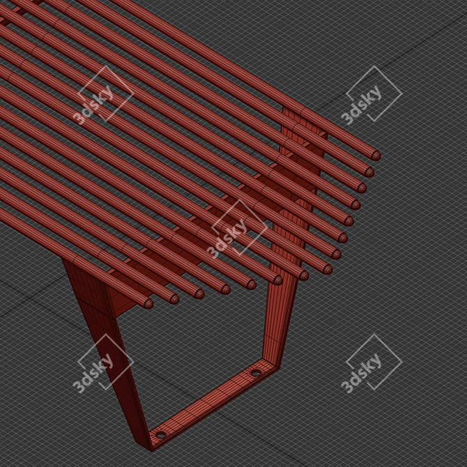 Puntogroup Infinity: Stylish Bench & Chaise Lounge 3D model image 3