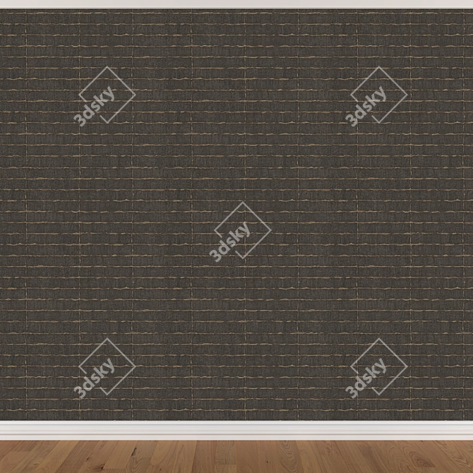 Seamless Wallpaper Set in 3 Colors 3D model image 2