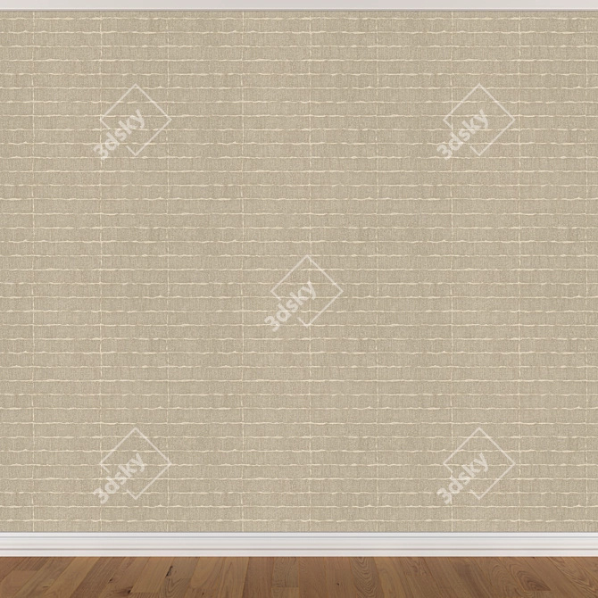 Seamless Wallpaper Set in 3 Colors 3D model image 3