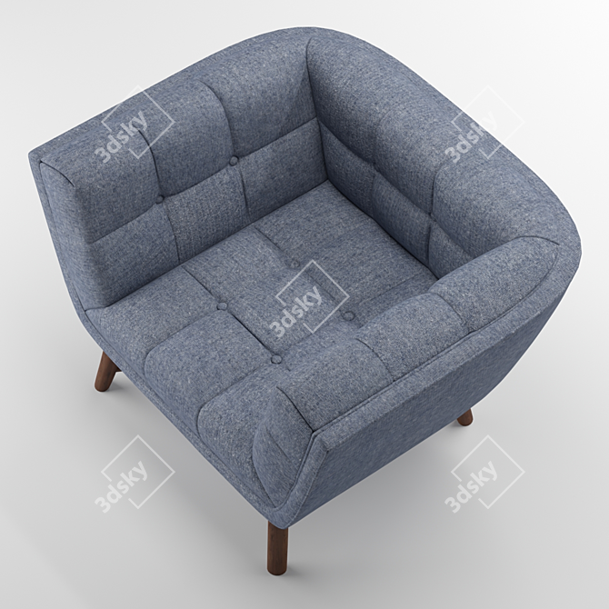 Zola Accent Chair - Modern Elegance 3D model image 2