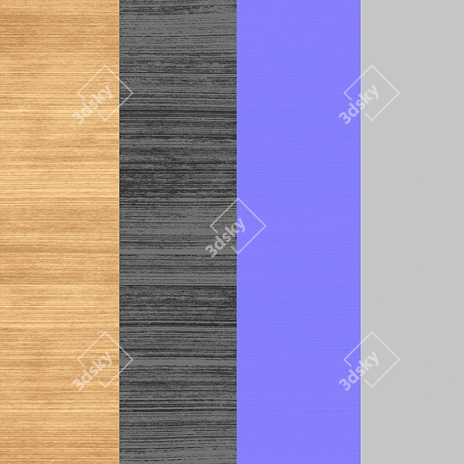 Luxurious Japanese Elm Wood Varnish 3D model image 3