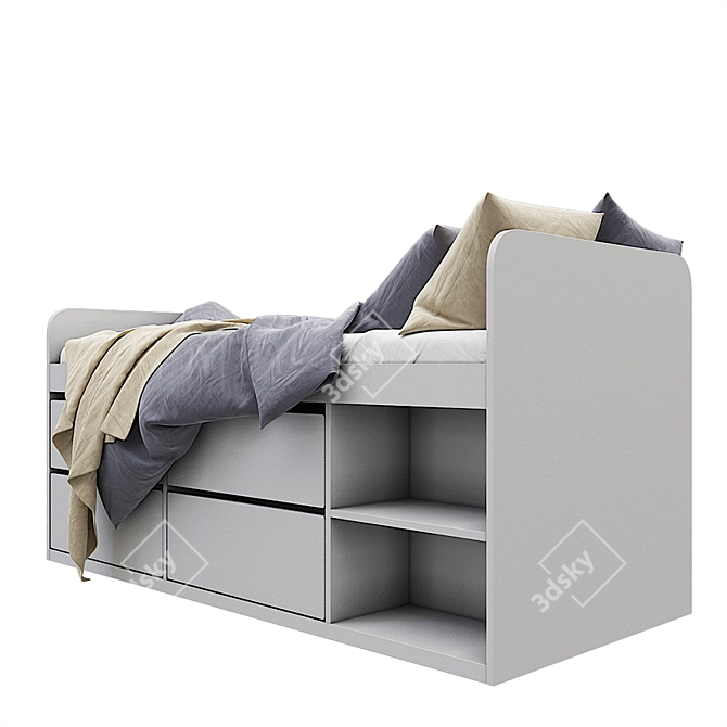 Modern Kids Bed "Klakt 3D model image 2