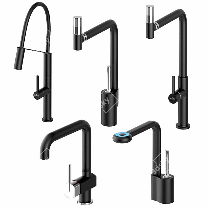 Webert Kitchen Faucets Set 3D model image 3